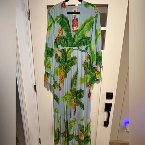 Farm Rio Fresh Banana Tropical Maxi Dress 🍌 🌴 - Picture 2 of 8